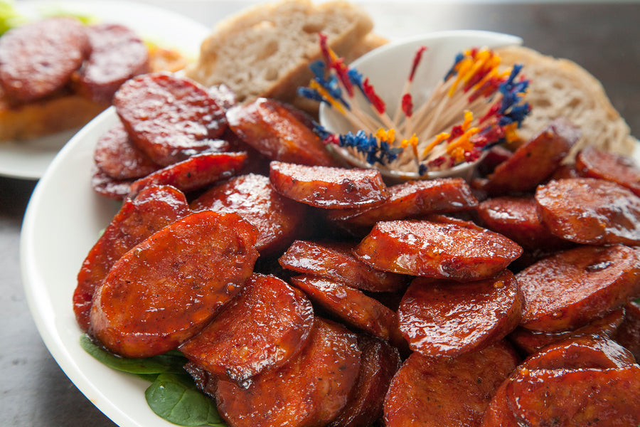Curried Kielbasa Bites