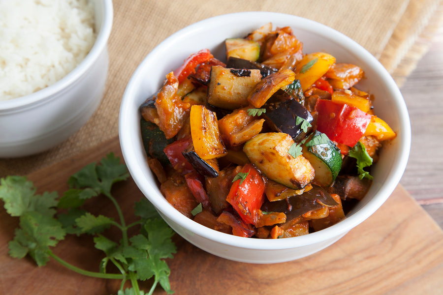 Eggplant Curry Stir-fry