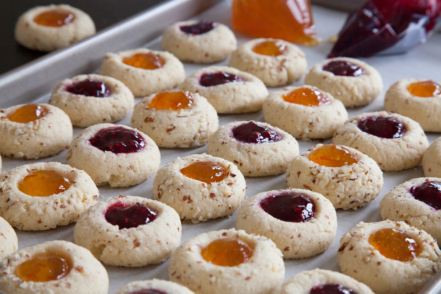 Almond Thumbprint Cookies