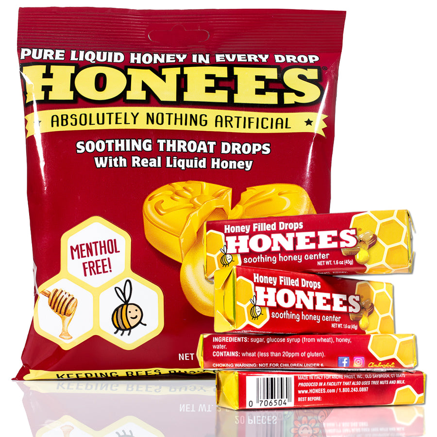 HONEES-Honey filled Drops, Menthol Free