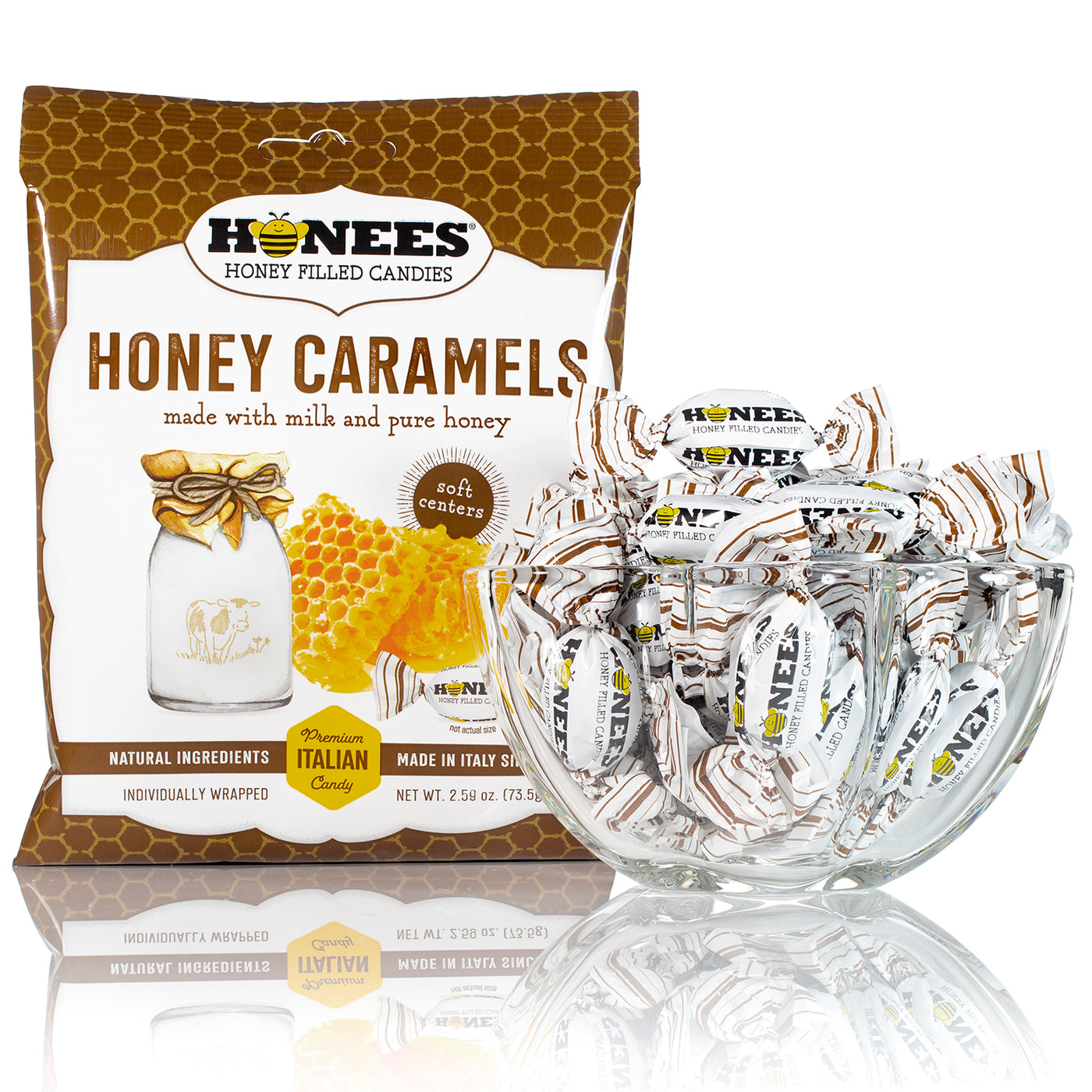 HONEES™ Honey Filled Candy - Honey Caramel Candy