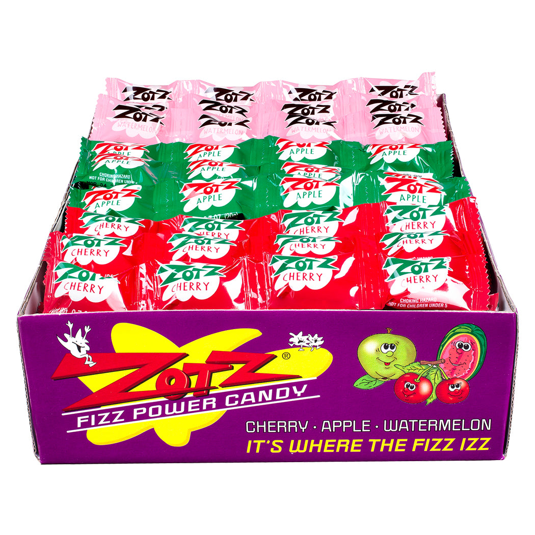 ZOTZ - Strings: Cherry, Apple, Watermelon, 48 Assorted 4-Piece Strings