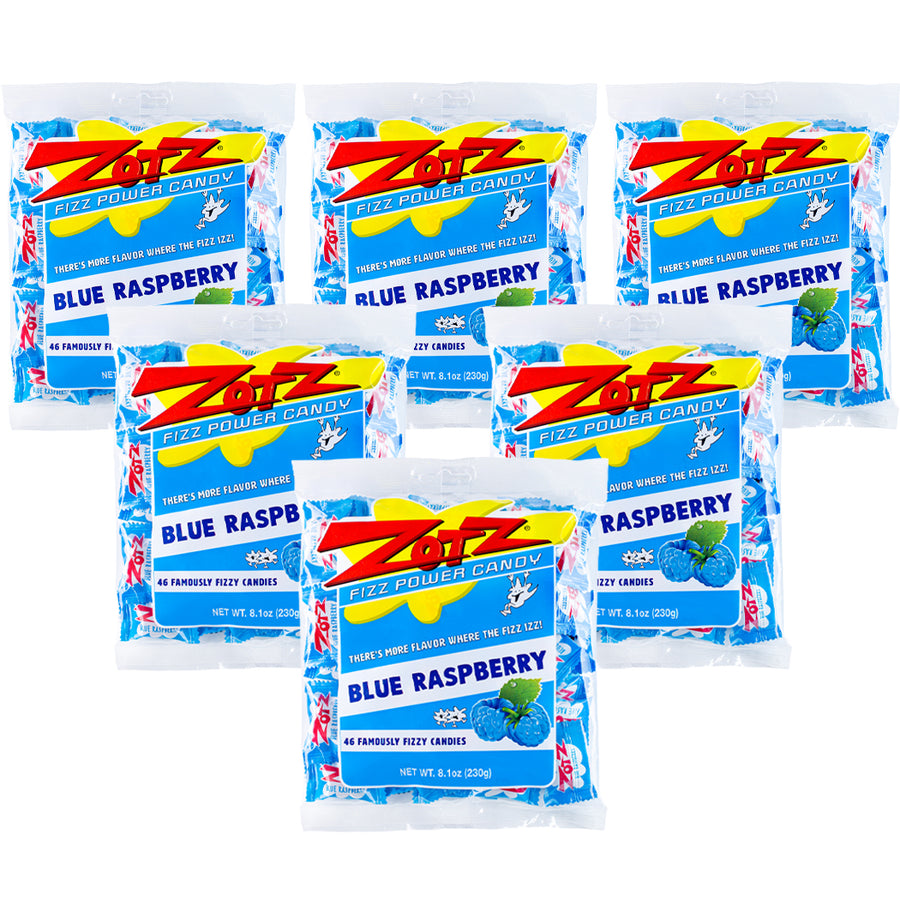 ZOTZ - Blue Raspberry 46 Count Bag / Pack Of 6