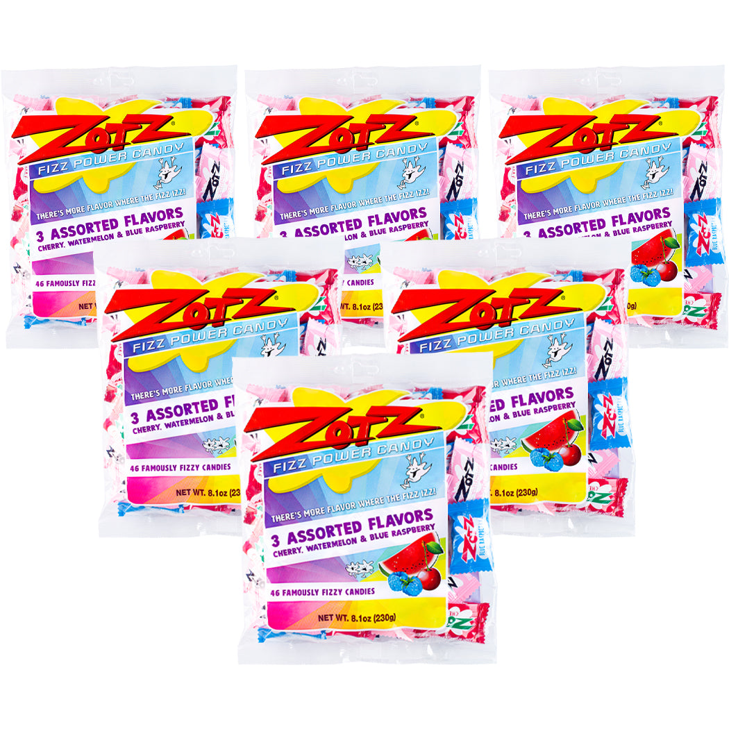 ZOTZ - 46 Count Bag, 3 Assorted flavors / 6 Pack