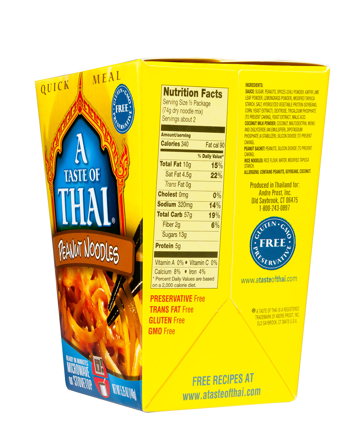 A Taste Of Thai - Peanut Noodles Quick Meal / 6 Pack