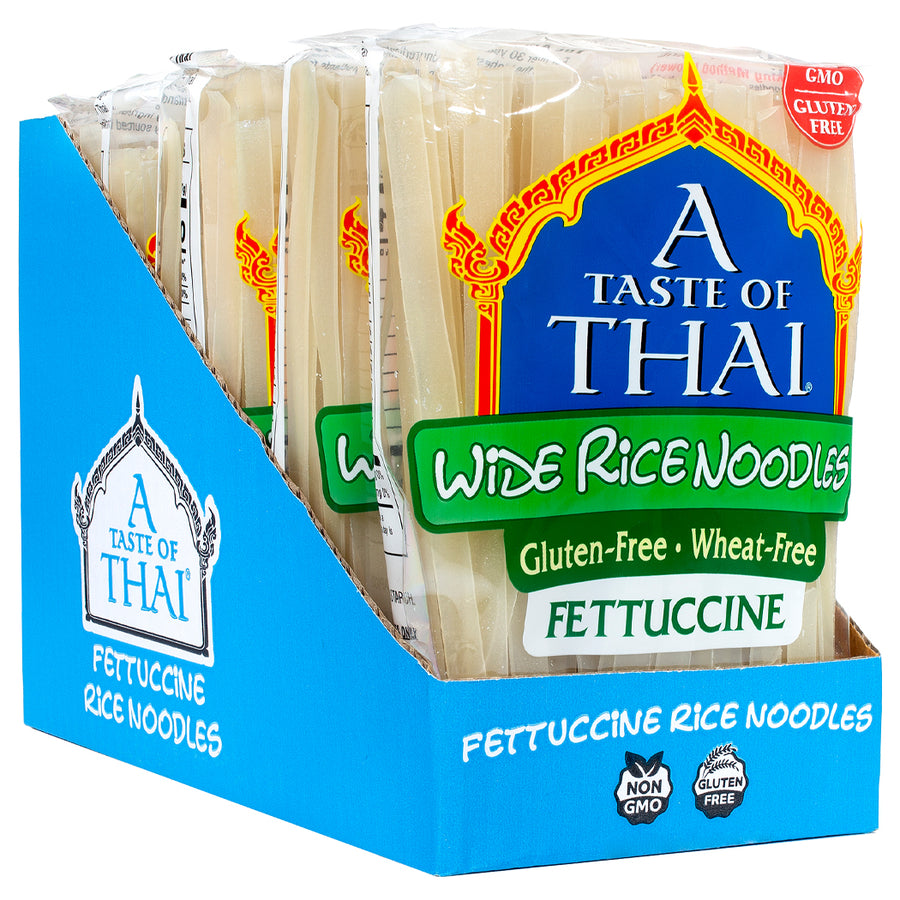 A Taste Of Thai -16 oz.  Wide Rice Noodles / 6 Pack