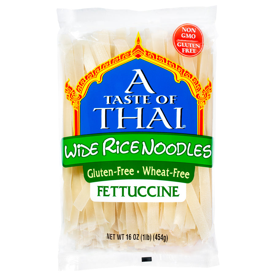 A Taste Of Thai -16 oz.  Wide Rice Noodles / 6 Pack