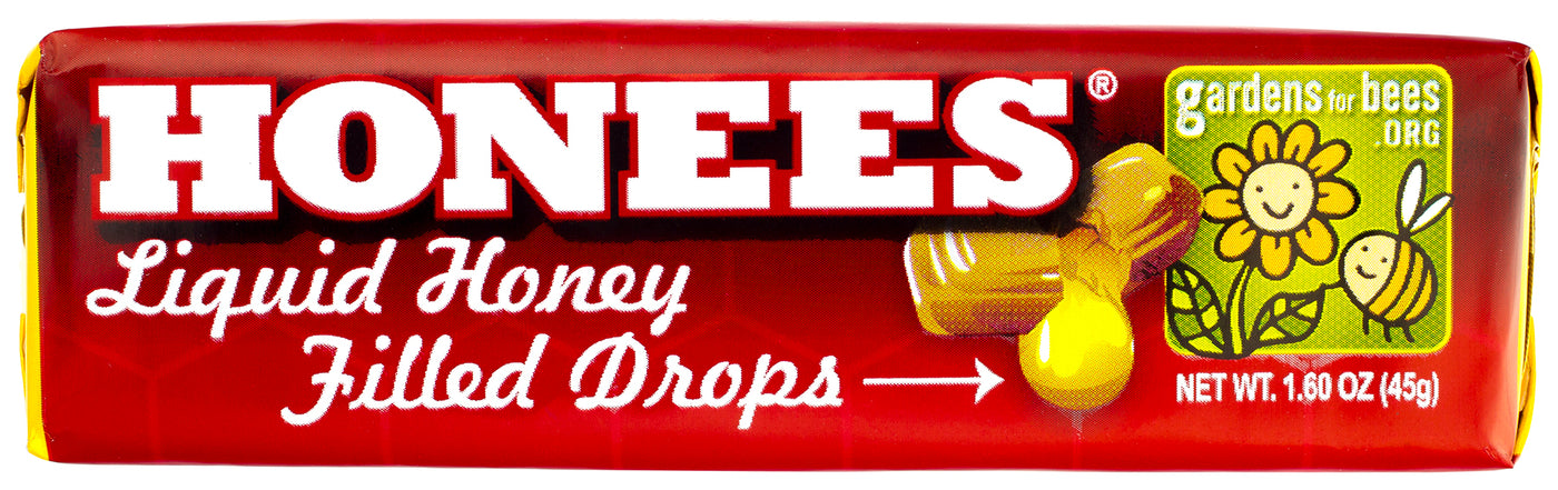 HONEES Honey Filled Drops, Menthol Free, 1.6oz bars (4-pack)