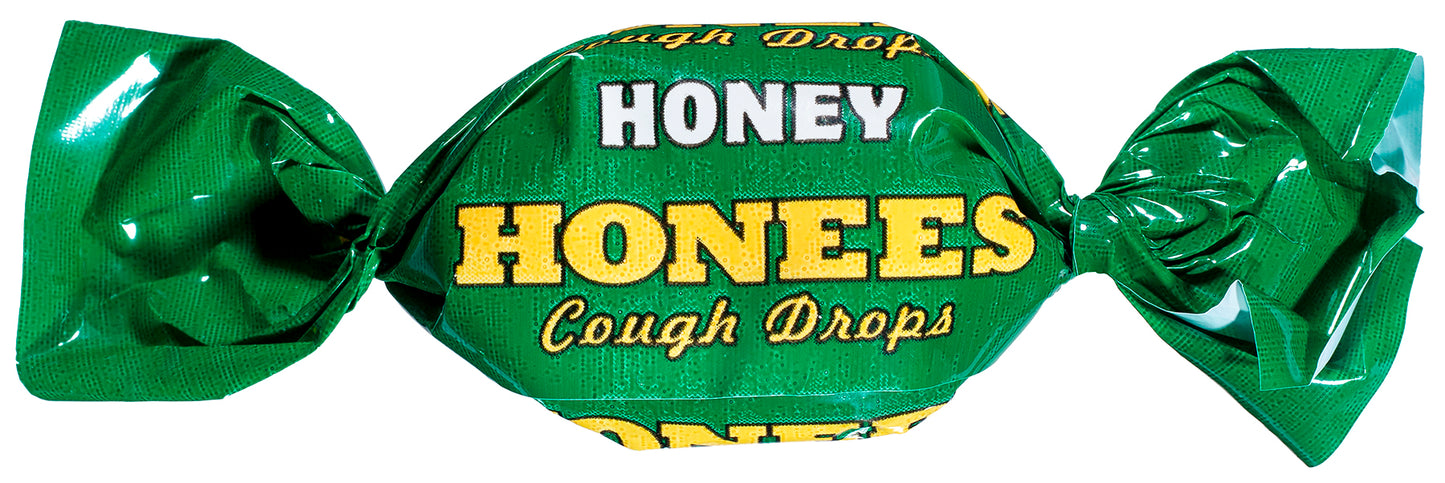 HONEES Honey Filled Drops with Menthol and Eucalyptus, 20-count bag