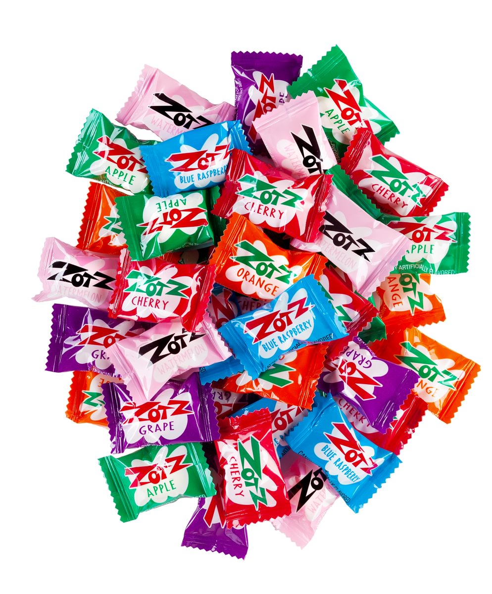 ZOTZ - 100 Count Bag, Assorted Flavors / 12 Pack